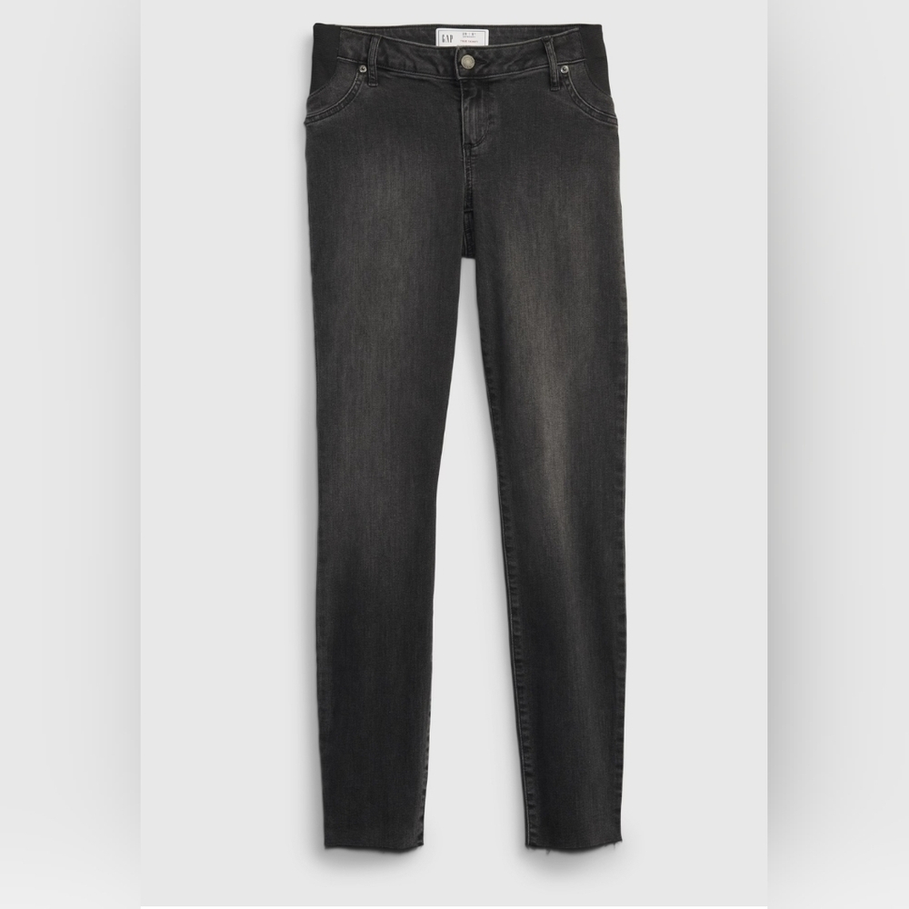 Gap Gray black maternity skinny Inset Panel jeans Size 30R